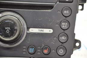 Ford Fusion mk5 13-20 SYNC 3 SONY radio control panel with heating and ventilation, worn out