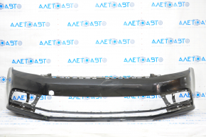 Bare front bumper VW Jetta 15-18 USA black, scratches, dented