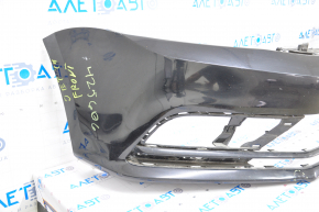 Bare front bumper VW Jetta 15-18 USA black, scratches, dented