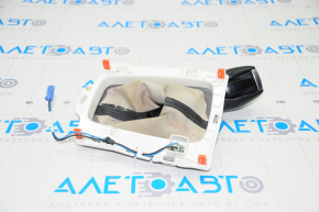 Automatic transmission knob with shifter cover Ford Fusion mk5 13-16 leather black type 1 chip on chrome, scratches