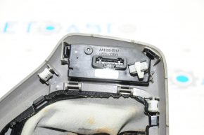 Jeep Cherokee KL 14 shifter pad - beige, white stitching, type 2