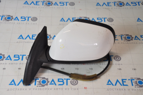 Side mirror left Nissan Leaf 13-17 5 pins, heated, white, chip, scratch on glass