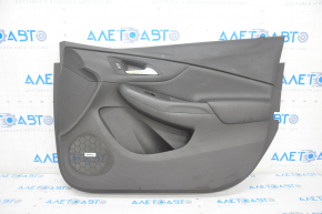 Door trim card front right Chevrolet Volt 16- black, with black insert leather, BOSE, bumps, scratches