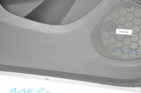 Door trim card front left Chevrolet Volt 16- black, with black insert leather, BOSE, scratches