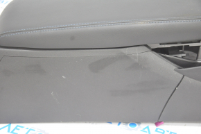 Console center armrest and cup holders Chevrolet Volt 16- black, blue stitching, for rear row heating, scratches