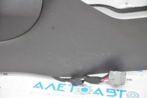 Console center armrest and cup holders Chevrolet Volt 16- black, blue stitching, for rear row heating, scratches