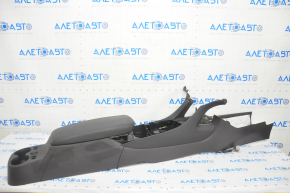 Console center armrest and cup holders Chevrolet Volt 16- black, blue stitching, for rear row heating, scratches