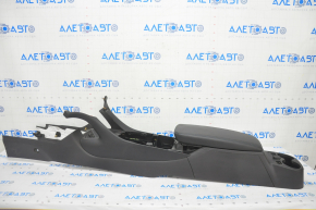 Console center armrest and cup holders Chevrolet Volt 16- black, blue stitching, for rear row heating, scratches