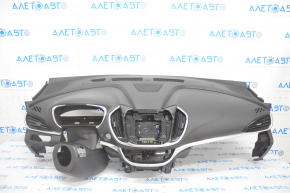 Torpedo front panel without AIRBAG Chevrolet Volt 16- black, scratches