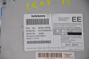 Tape recorder, radio, player Nissan Leaf 13-17, scratches on the monitor