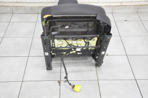 Driver's seat Chevrolet Volt 16- with airbag, mechanical, leather black, blue stitching, heated