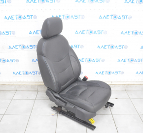 Chevrolet Volt 16 passenger seat - with airbag, mechanical, black leather, blue stitching, heated