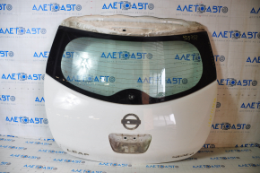 Bare tailgate with glass Nissan Leaf 11-17 white QAK