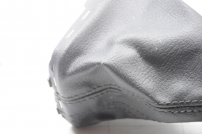 VW Passat b7 12-15 USA gear knob with cover, without shifter cover, black leather, scratches, tears on the cover