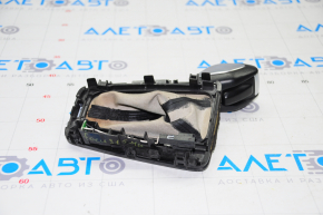 Automatic transmission knob with shifter cover Ford Focus mk3 15-18 rest, Sport, black leather, worn leather, scratches, peeling paint on the cover
