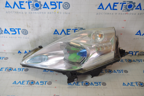 Headlight front left bare Nissan Leaf 13-17 Halogen, without fastening, blue cap, for polishing