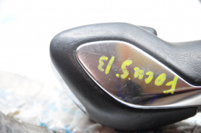 Gear knob with shifter cover Ford Focus mk3 11-14 prerest, Sport, black leather, gray cover, scratches