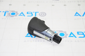 Gear knob Honda Accord 18-22 rubber black, with overlay, scratches