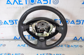 Naked steering wheel Nissan Leaf 13-17 leather black with heating, scratches