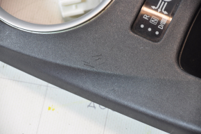 Gear shifter cover with pocket Nissan Leaf 13-17 black, matte, scratches