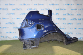 Quarter wing rear right Nissan Rogue 14-20 blue, pokes