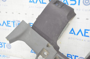Knee pad driver Toyota Prius 20 04-09 black with gray, rubbed, break fastening