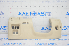 Driver's knee pad with cup holder Lexus RX350 RX450 10-15 beige, scratches, plastic turned white