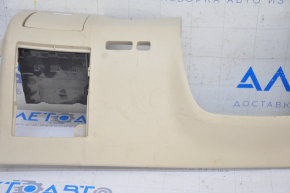 Driver's knee pad with cup holder Lexus RX350 RX450 10-15 beige, scratches, plastic turned white, missing button panel pad