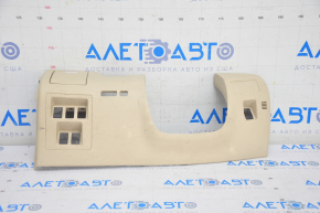 Driver's knee pad with cup holder Lexus RX350 RX450 10-15 beige, scratches, plastic turned white