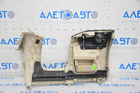 Driver's knee pad VW Passat b7 12-15 USA beige, crack in fastening, broken guide