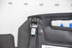 Driver's knee pad Jeep Compass 17-21 black, broken creases