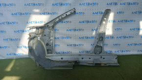 Front right quarter Toyota Camry v50 12-14 usa silver, with central pillar, glass and side member sawed off