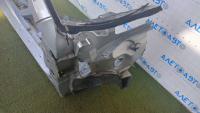 Front right quarter Toyota Camry v50 12-14 usa silver, with central pillar, glass and side member sawed off