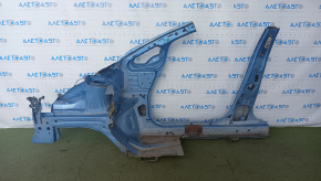 Front right quarter Nissan Leaf 13-17 blue, with central pillar, dented