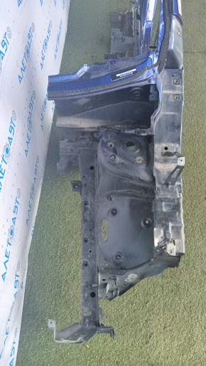 Front quarter left Nissan Rogue 14-20 blue, with central pillar, pokes