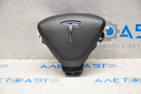 Airbag in the steering wheel driver Tesla Model S 12-20 leather type 1, black, scratches