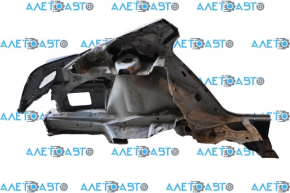 Quarter wing rear left Mercedes W221 silver dented, changed panel