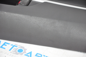 Door trim card rear left Toyota Camry v70 18-24 black with black insert plastic, armrest rubber, scratch