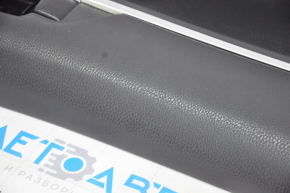Door trim card front left Toyota Camry v70 18-24 black with black insert plastic, armrest rubber, scratch