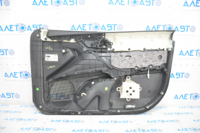 Door trim card front left Toyota Camry v70 18-24 black with black insert plastic, armrest rubber, scratch