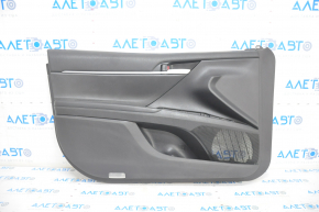 Door trim card front left Toyota Camry v70 18-24 black with black insert plastic, armrest rubber, scratch
