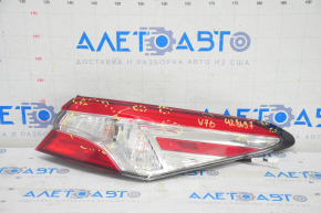 Light outer wing right Toyota Camry v70 18-20 halogen, light, cracks on glass