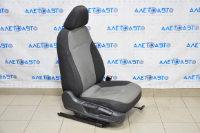 Passenger seat VW Jetta 11-18 USA without airbag, mechanical, cloth black-gray, for dry cleaning