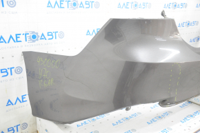 Rear bumper bare Toyota Camry v70 18-24 L/LE/XLE without parking sensors graphite, pressed, broken fastener, cracks