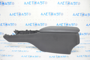 Console central armrest Toyota Camry v70 18-19 leather black, US, scratches, whitened plastic