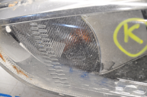 Headlight front left naked Ford Focus mk3 15-18 rest halogen light web, for polishing, chrome used