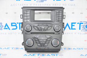 Ford Fusion mk5 13-20 SYNC 1 radio control panel with heating, for dual-zone climate control, worn buttons