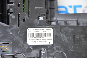 Ford Fusion mk5 13-20 SYNC 1 radio control panel with heating, for dual-zone climate control, worn buttons