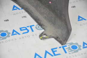 Front bare bumper Toyota Camry v70 18-20 LE\XLE without parking sensors, graphite, broken, missing fragments, broken fastened, pressed, scratches