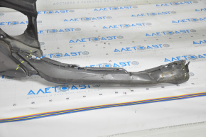 Front bare bumper Toyota Camry v70 18-20 LE\XLE without parking sensors, graphite, broken, missing fragments, broken fastened, pressed, scratches